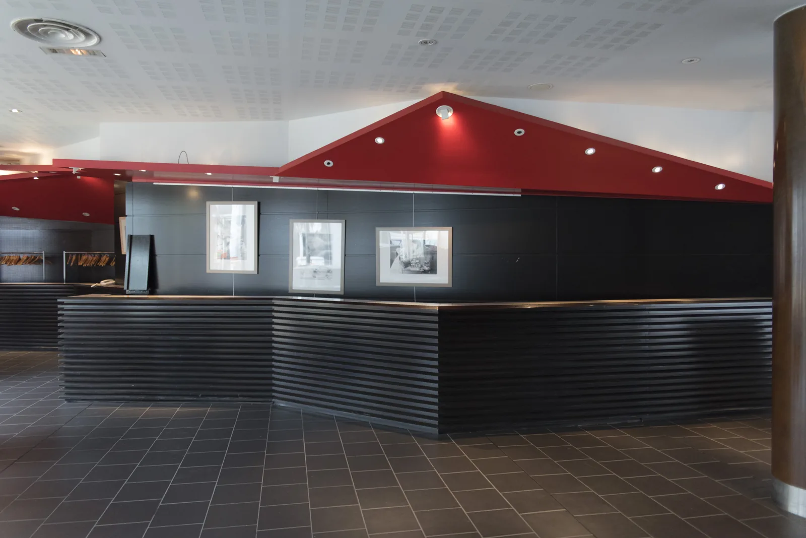 Comptoir d'accueil du restaurant d'application